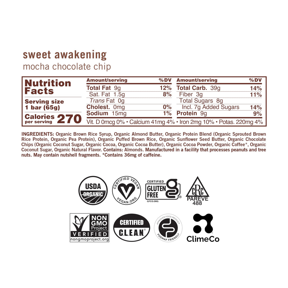GoMacro MacroBar primer plano de la textura y chispas de chocolate, sabor y masticabilidad