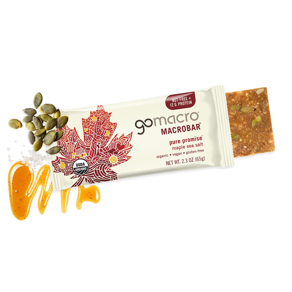 GoMacro detalle de semillas de calabaza que añaden crujido y sabor