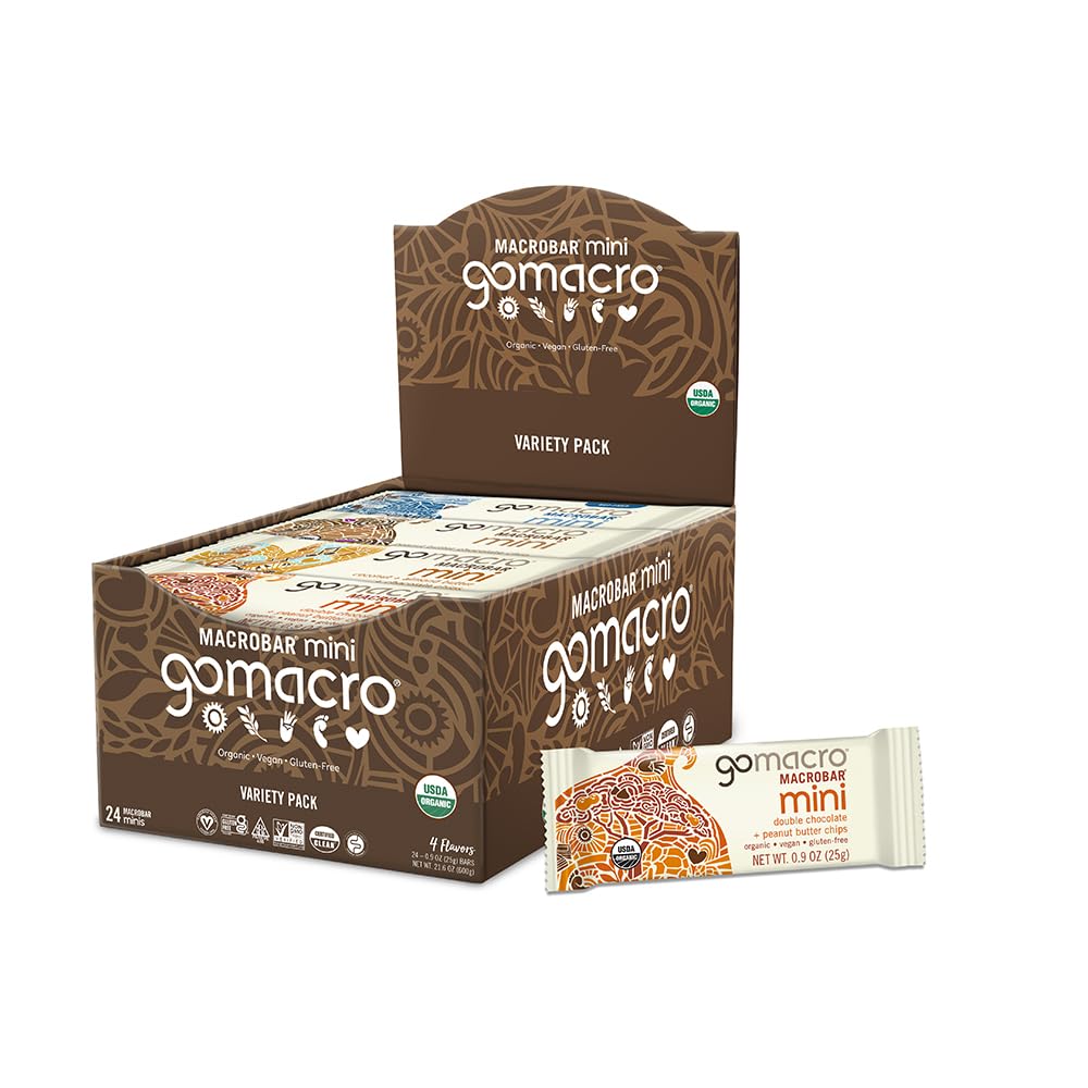 GoMacro paquete delantero mostrando variedad y conveniencia