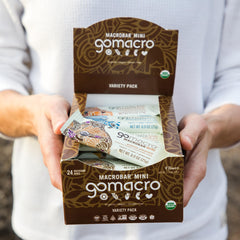 GoMacro primer plano de textura y chips para apreciar calidad