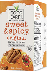 Good Earth Tea Co. frente del empaque que muestra el sabor y ventaja de comprar en pack