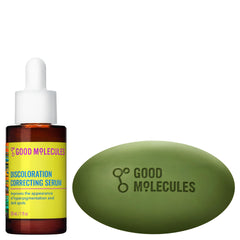 Good Molecules barra iluminadora frontal mostrando el empaque y beneficio de limpieza