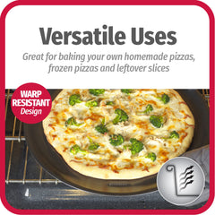 GoodCook detalle de perforaciones que permiten escape de vapor y base más crujiente