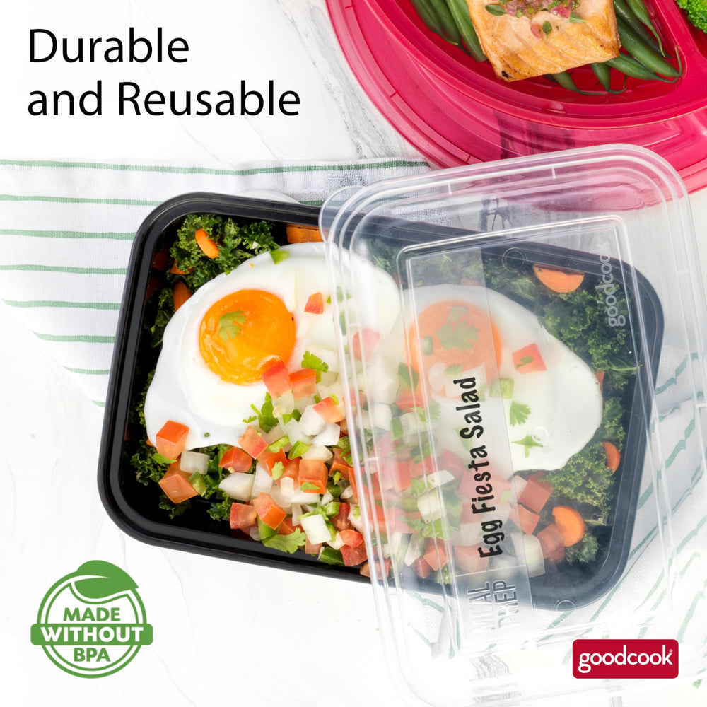 GoodCook envases apilados en nevera que ahorran espacio y organizan comidas