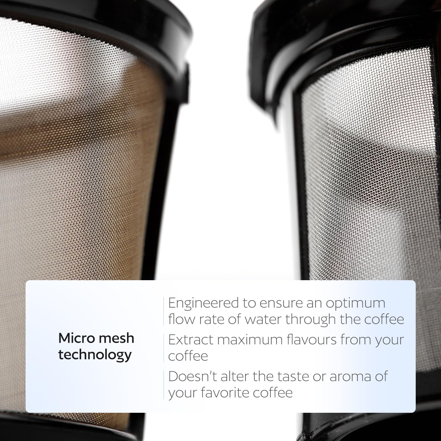 GoodCups filtro cesta lleno de café listo para preparar más taza