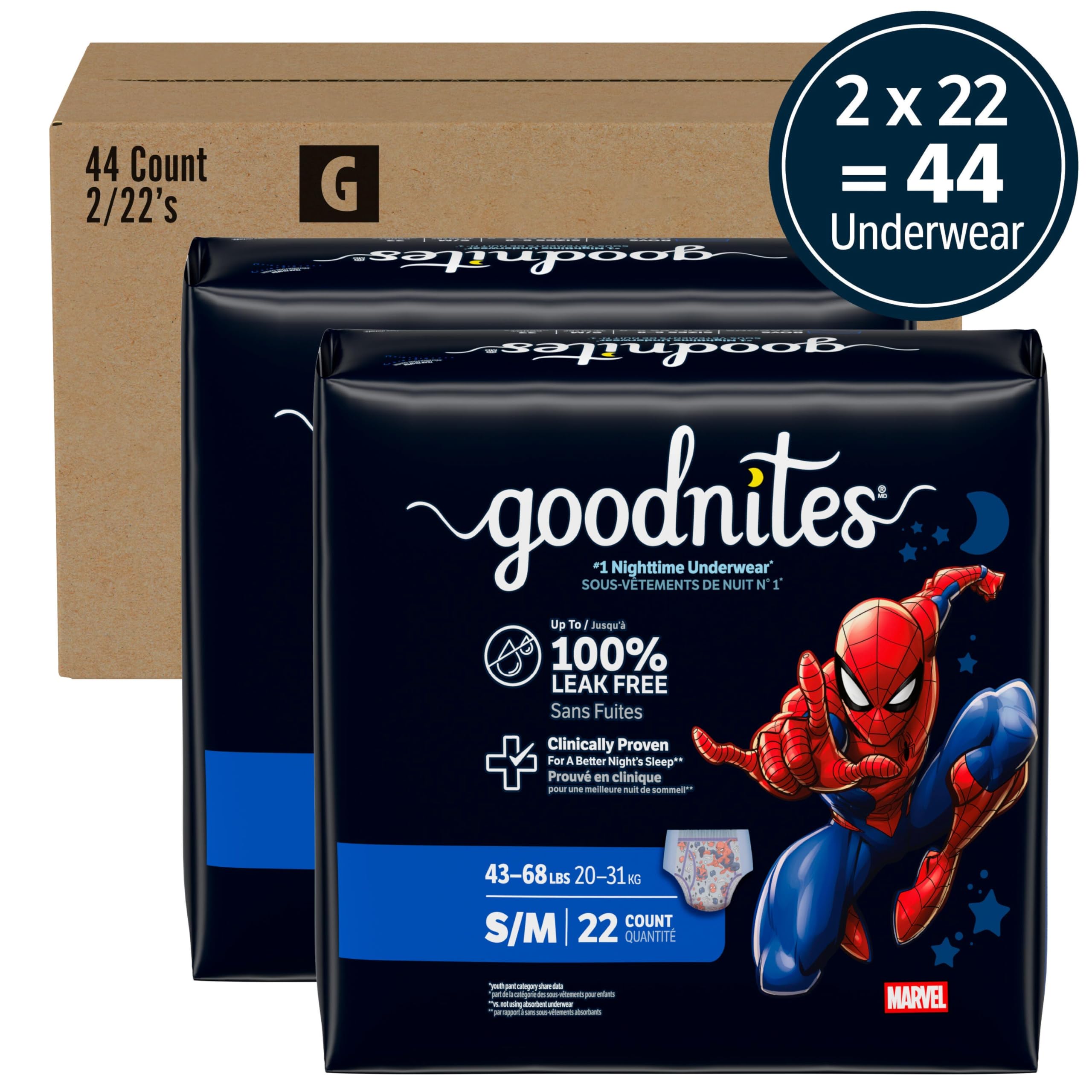 GoodNites textura absorbente en detalle para máxima protección nocturna
