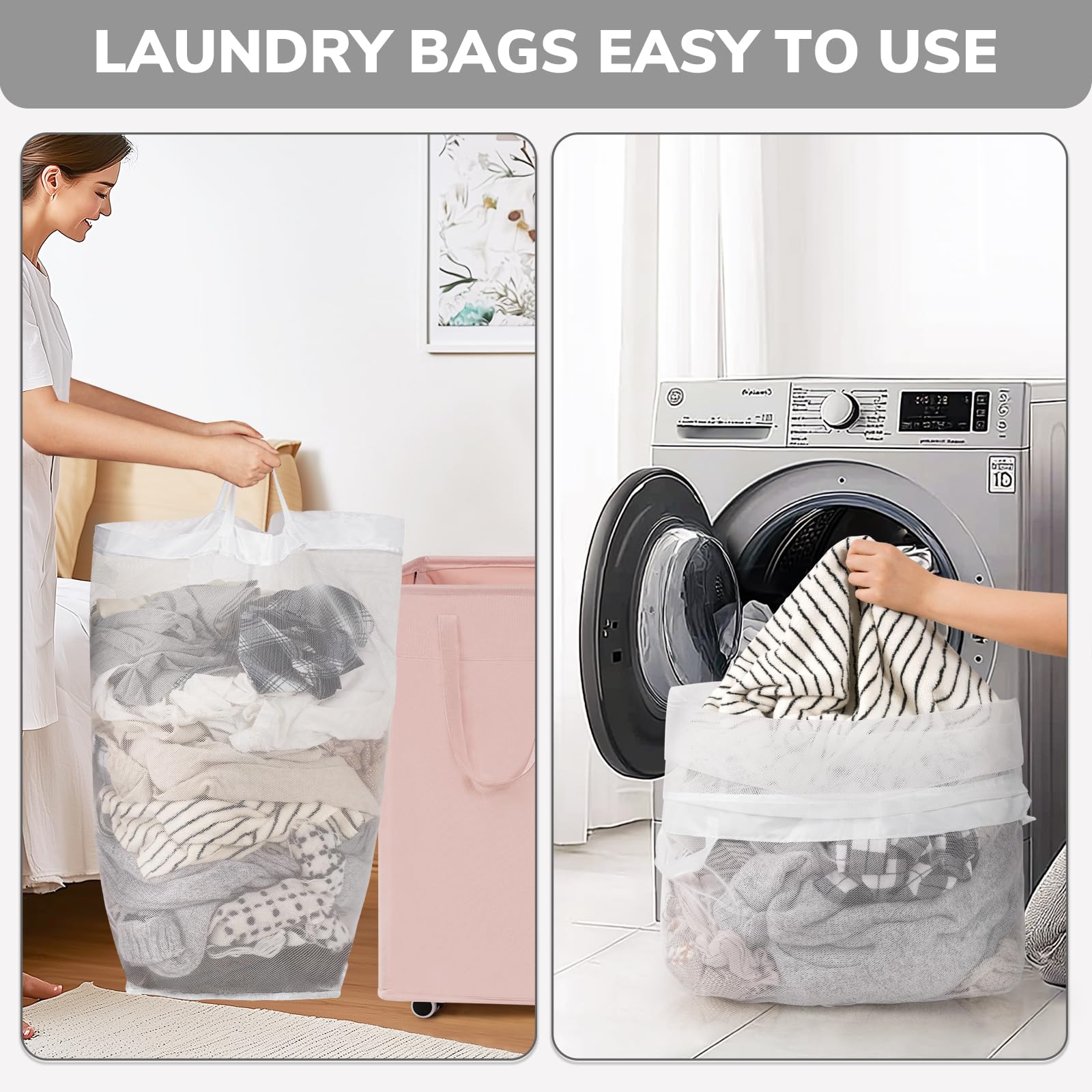 Goodpick cesto en dormitorio estudiantil organizando ropa y ahorro de espacio