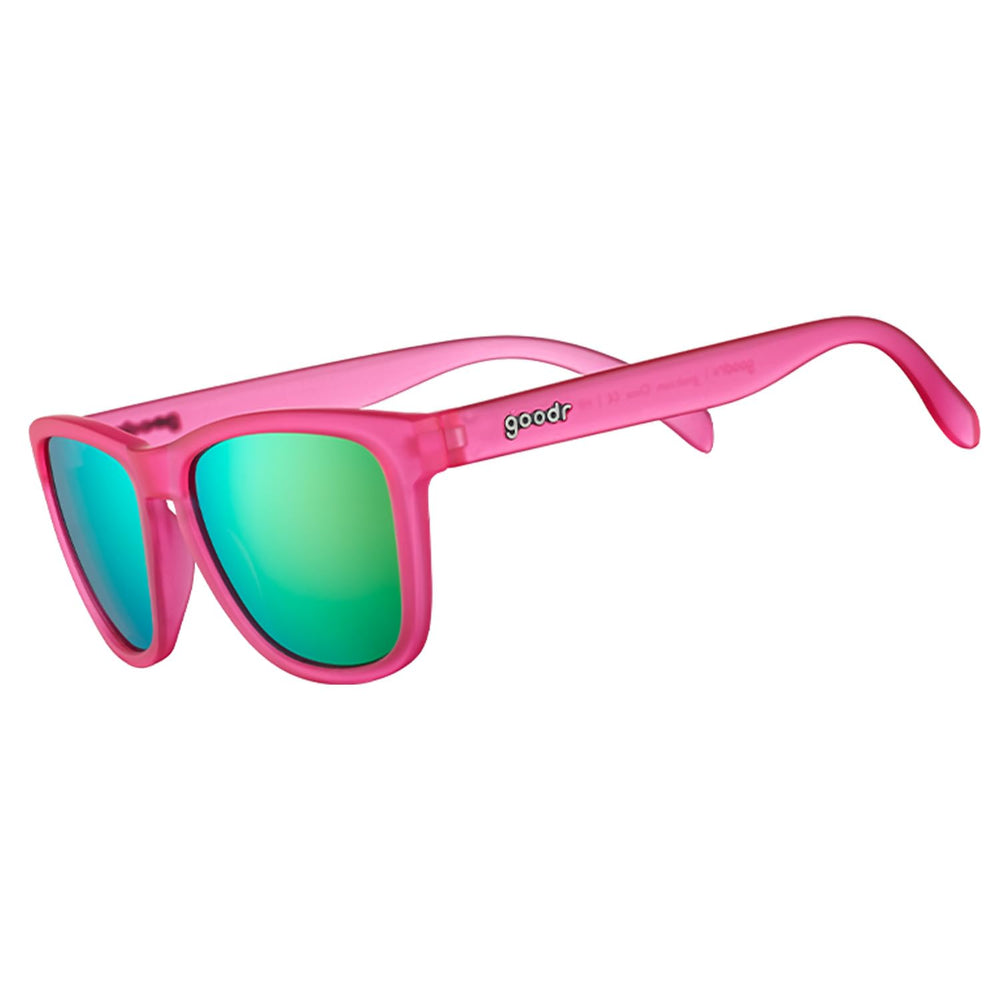 goodr frontal de las gafas mostrando el diseño y ajuste cómodo