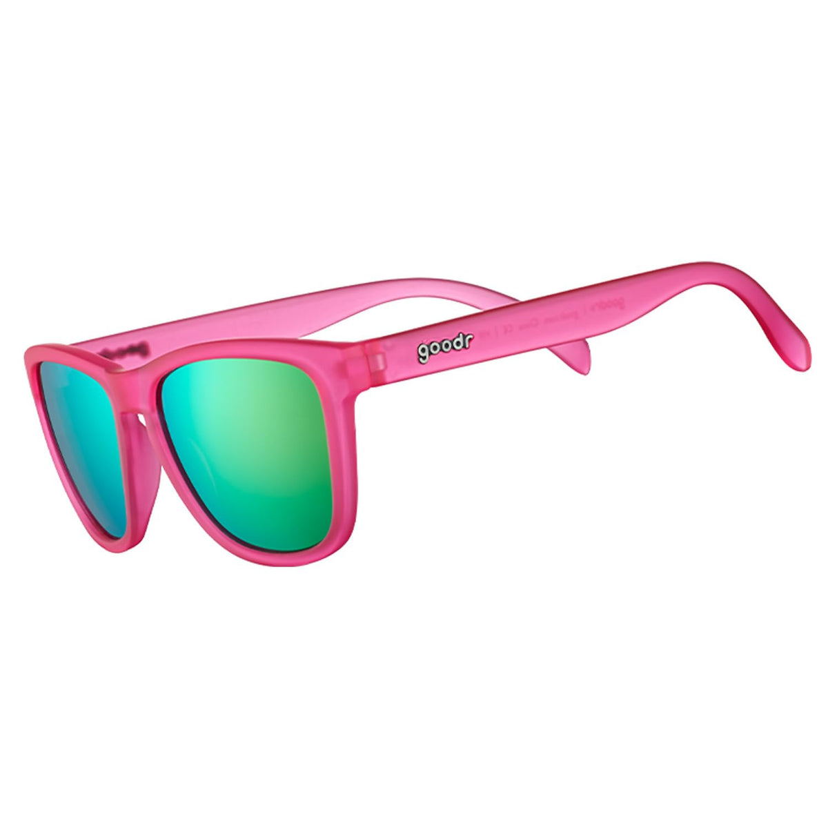 goodr frontal de las gafas mostrando el diseño y ajuste cómodo