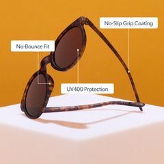 goodr gafas en acción con corredor usando las Nine Dollar Pour Over sin rebote