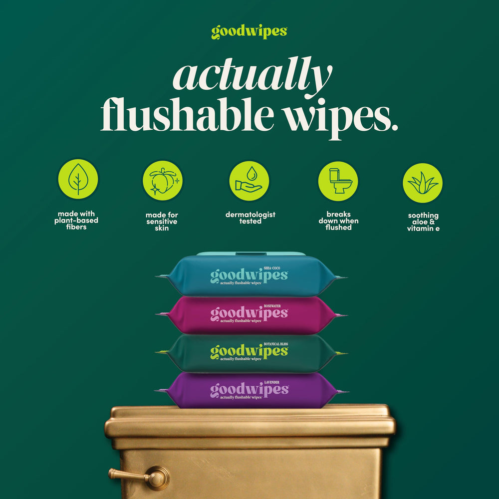 goodwipes toallita extendida que revela textura resistente y suave