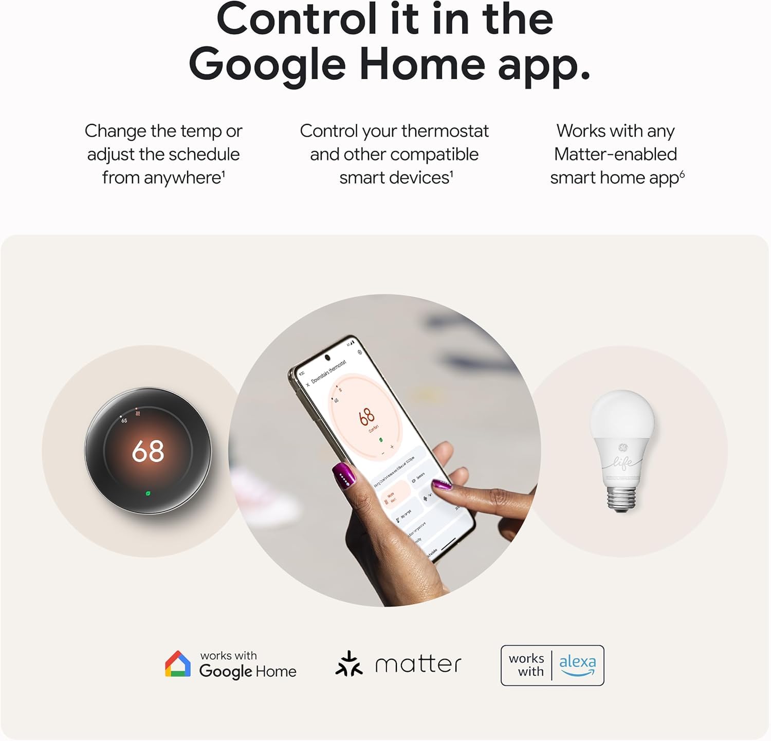 Google Nest en sala de estar mejorando confort y eficiencia energética