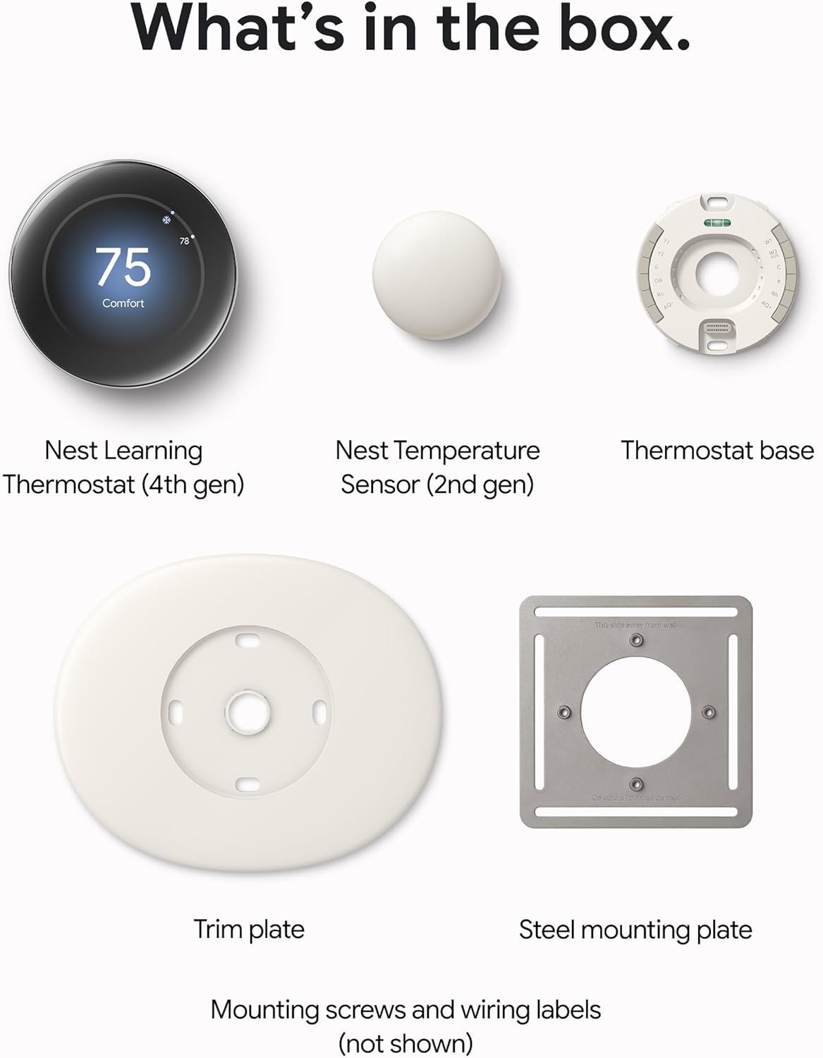 Google Nest comparación de tamaño mostrando escala y montaje sencillo