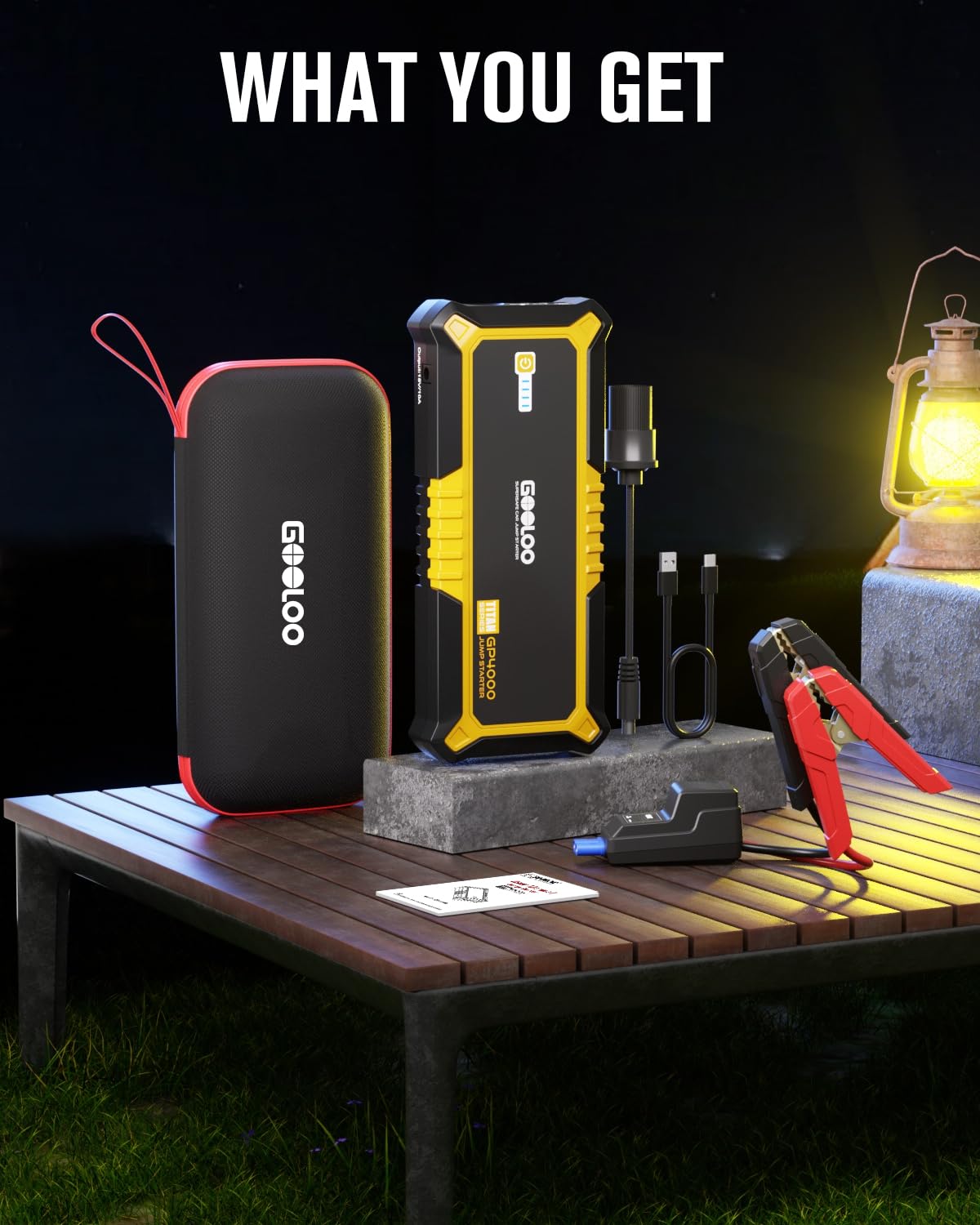 GOOLOO GP4000 con funda EVA para almacenamiento y protección
