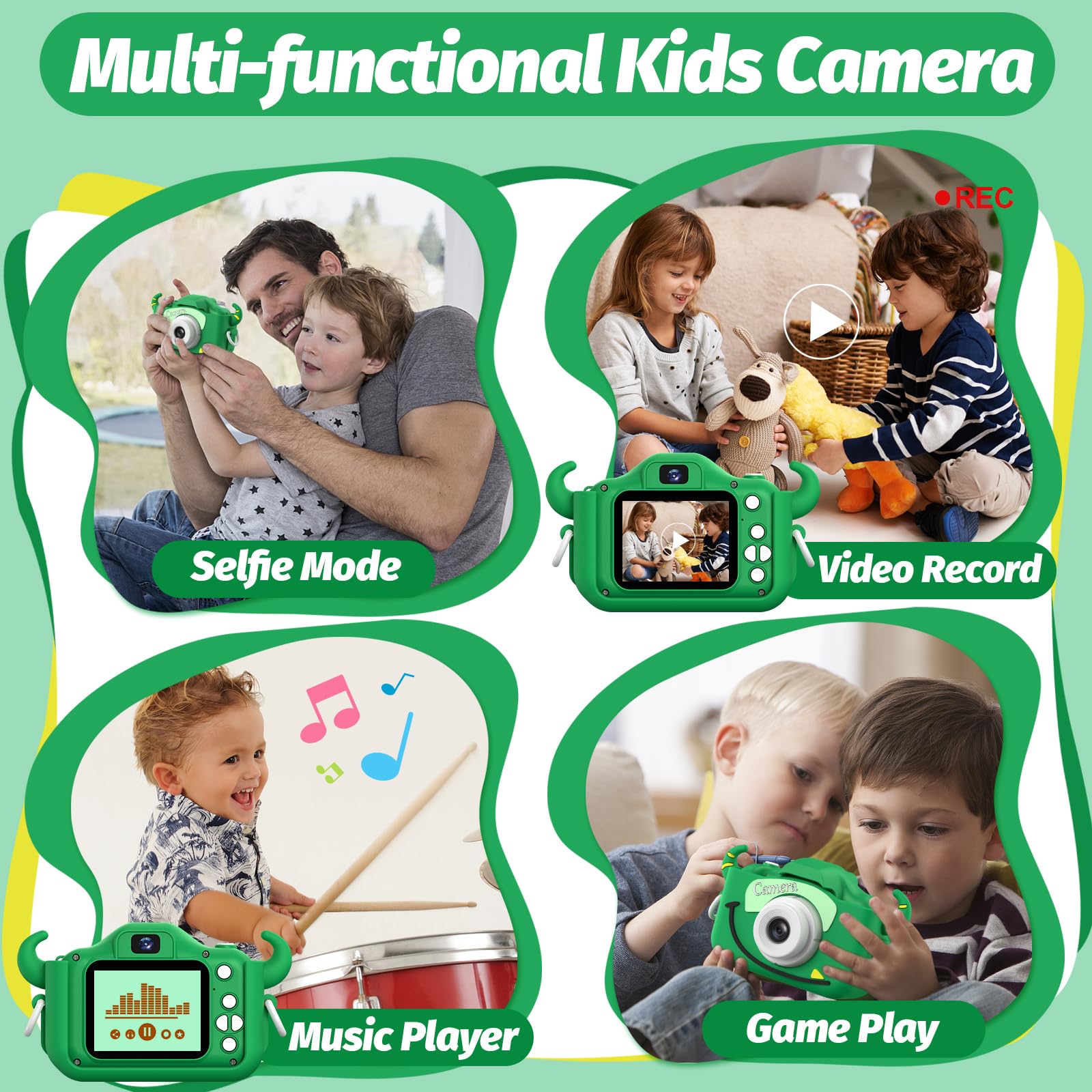 goopow botones grandes y simples para manejo seguro por niños