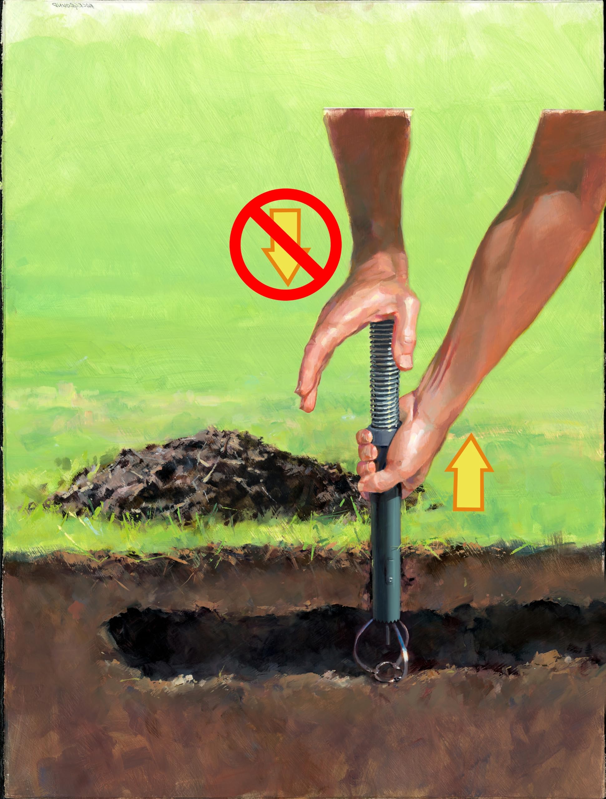 GopherHawk trap placed in a runway demonstrating easy above-ground setup benefit