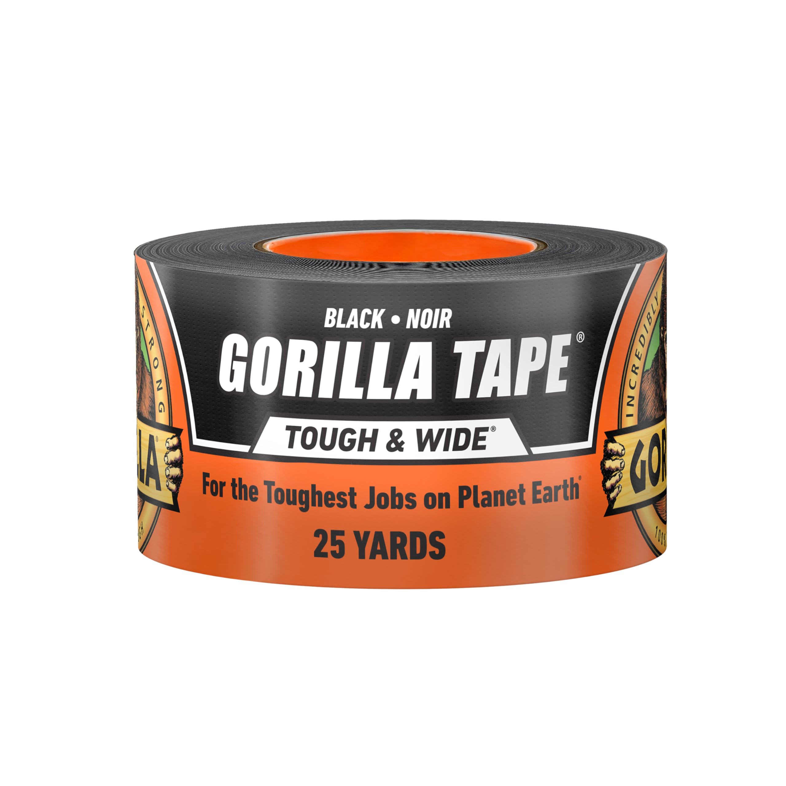 GORILLA frente del empaque mostrando cinta negra y tamaño