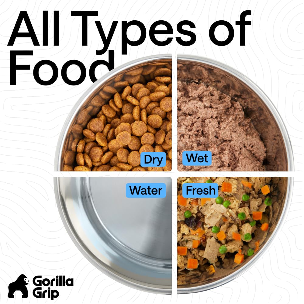 GORILLA GRIP comederos en entorno hogareño durante la cena, comodidad diaria
