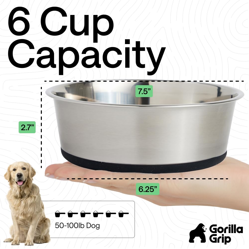 GORILLA GRIP comederos con agua y comida, uso versátil y práctico