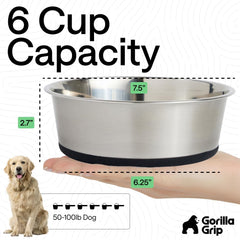 GORILLA GRIP comederos con agua y comida, uso versátil y práctico