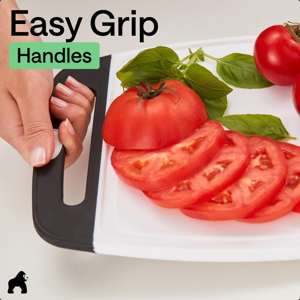 GORILLA GRIP comparación de escala junto a utensilios de cocina para referencia