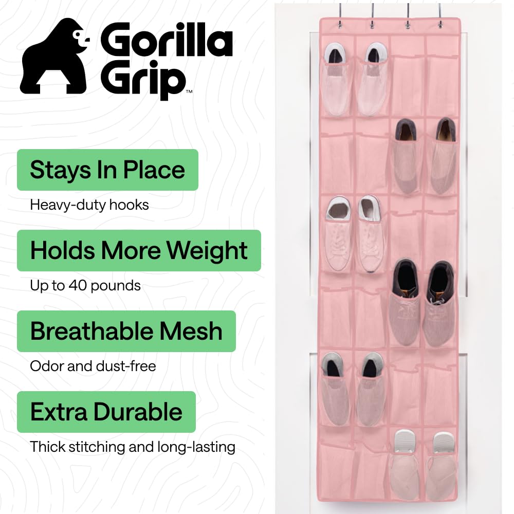 GORILLA GRIP detalle de malla ventilada que reduce olores y polvo