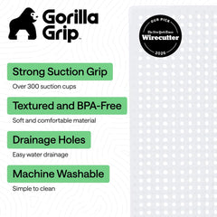 GORILLA GRIP textura superior con relieve que mejora el agarre