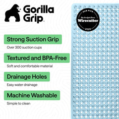 GORILLA GRIP detalle de ventosas que muestran fuerte sujeción anti deslizante