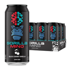 Gorilla Mind lata frontal mostrando etiqueta y beneficio enfoque