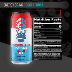 Gorilla Mind primer plano de la superficie de la lata que destaca calidad