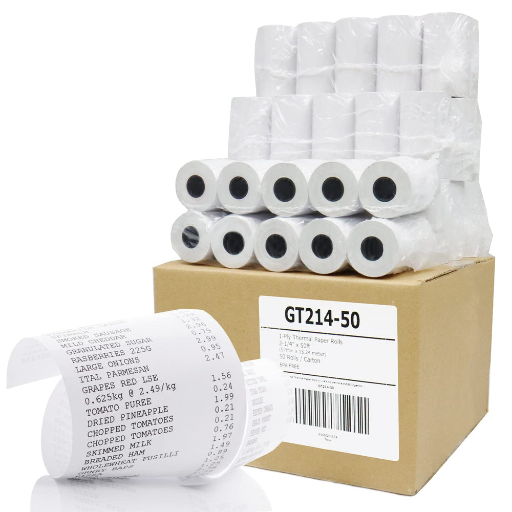 GORILLA SUPPLY caja frontal con 50 rollos mostrando embalaje protector