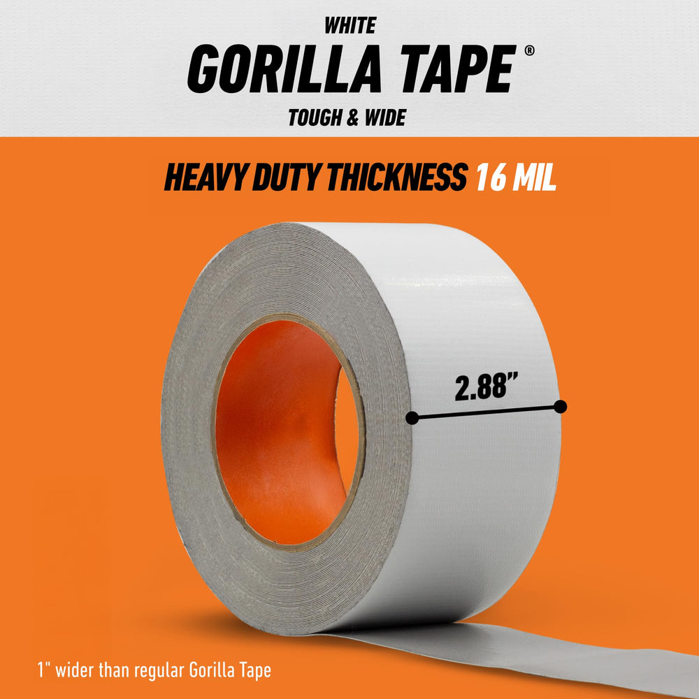 GORILLA tape en uso sellando tablón de madera para reparación duradera