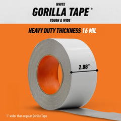 GORILLA tape en uso sellando tablón de madera para reparación duradera