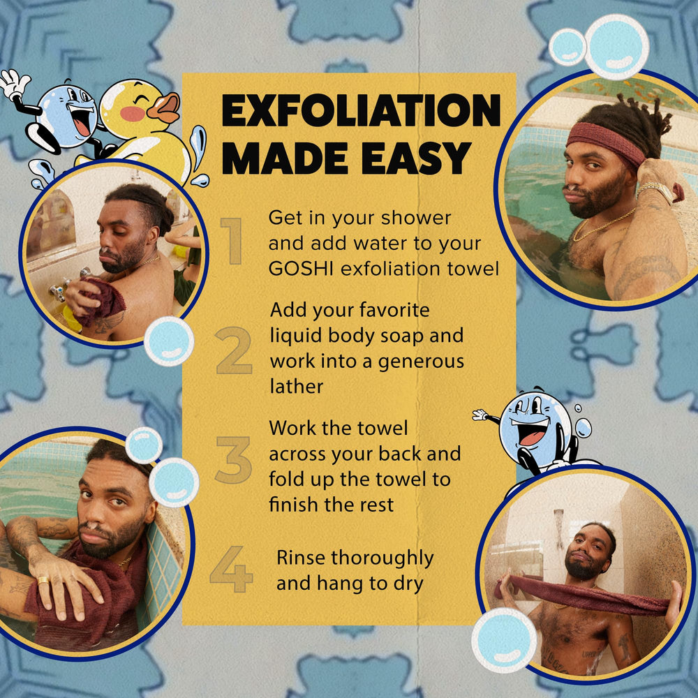 GOSHI producto en ambiente de baño mostrando secado rápido y estética diaria