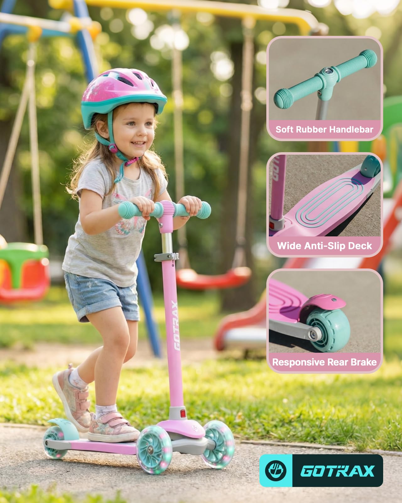 Gotrax KS1 deck antideslizante para apoyo seguro del pie