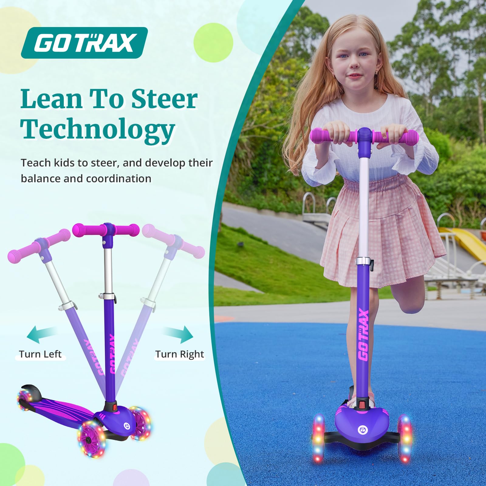 Gotrax KS1 botón rojo de desmontaje rápido para transporte fácil
