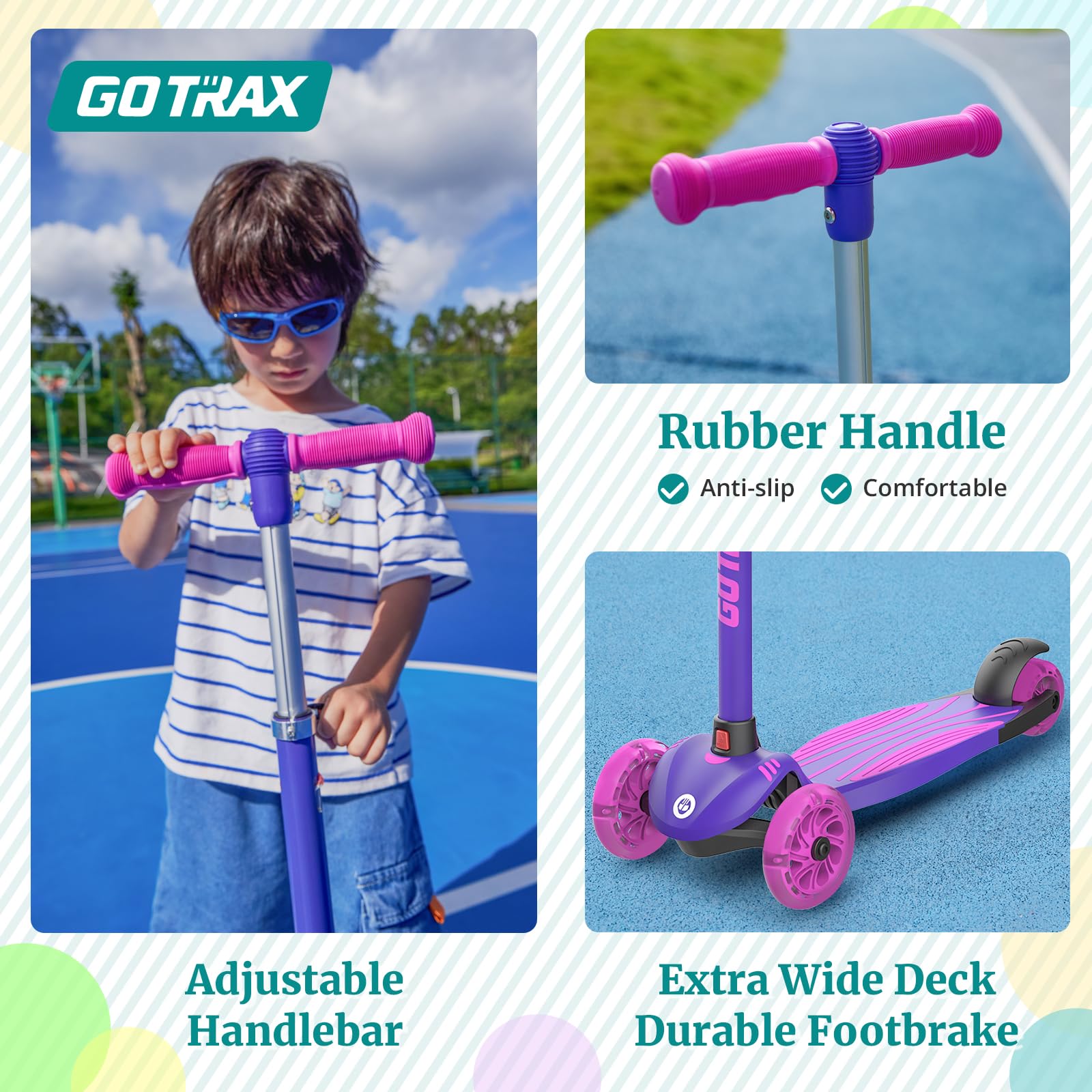 Gotrax KS1 freno trasero accesible que permite detenerse con control