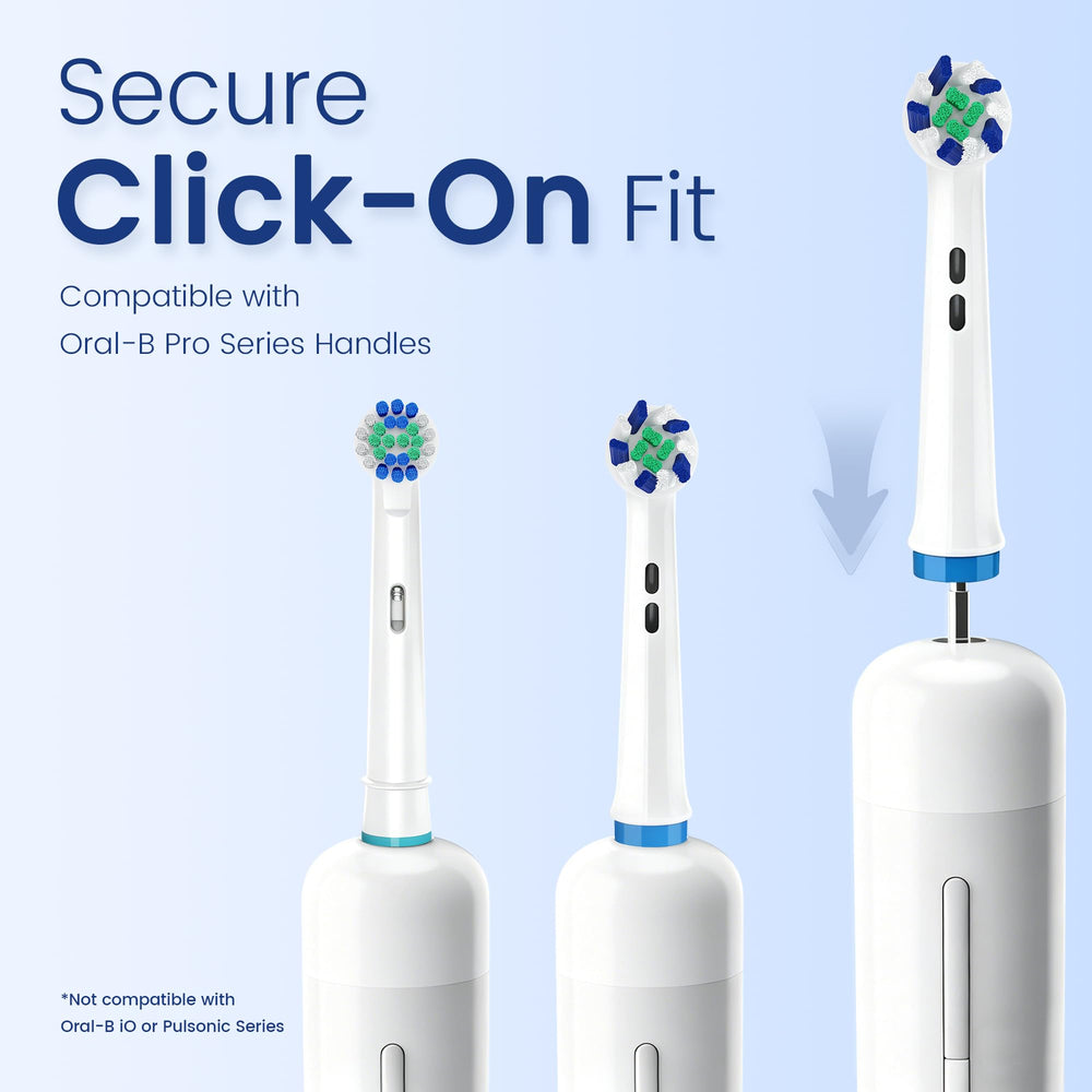 GottaShine cabezal encajado en mango Oral-B demostrando ajuste seguro
