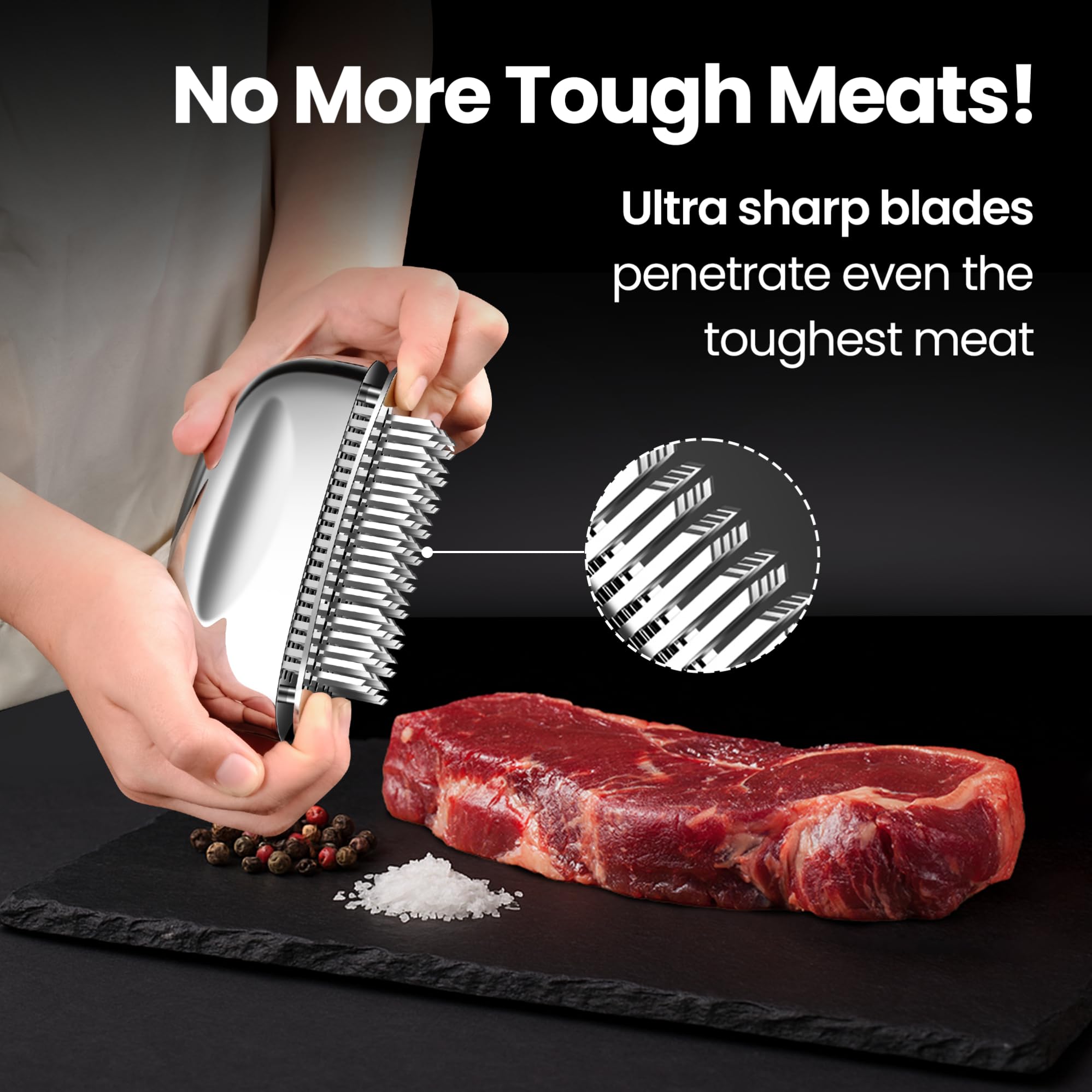 Gourmet Easy mango ergonómico de acero que facilita presión uniforme
