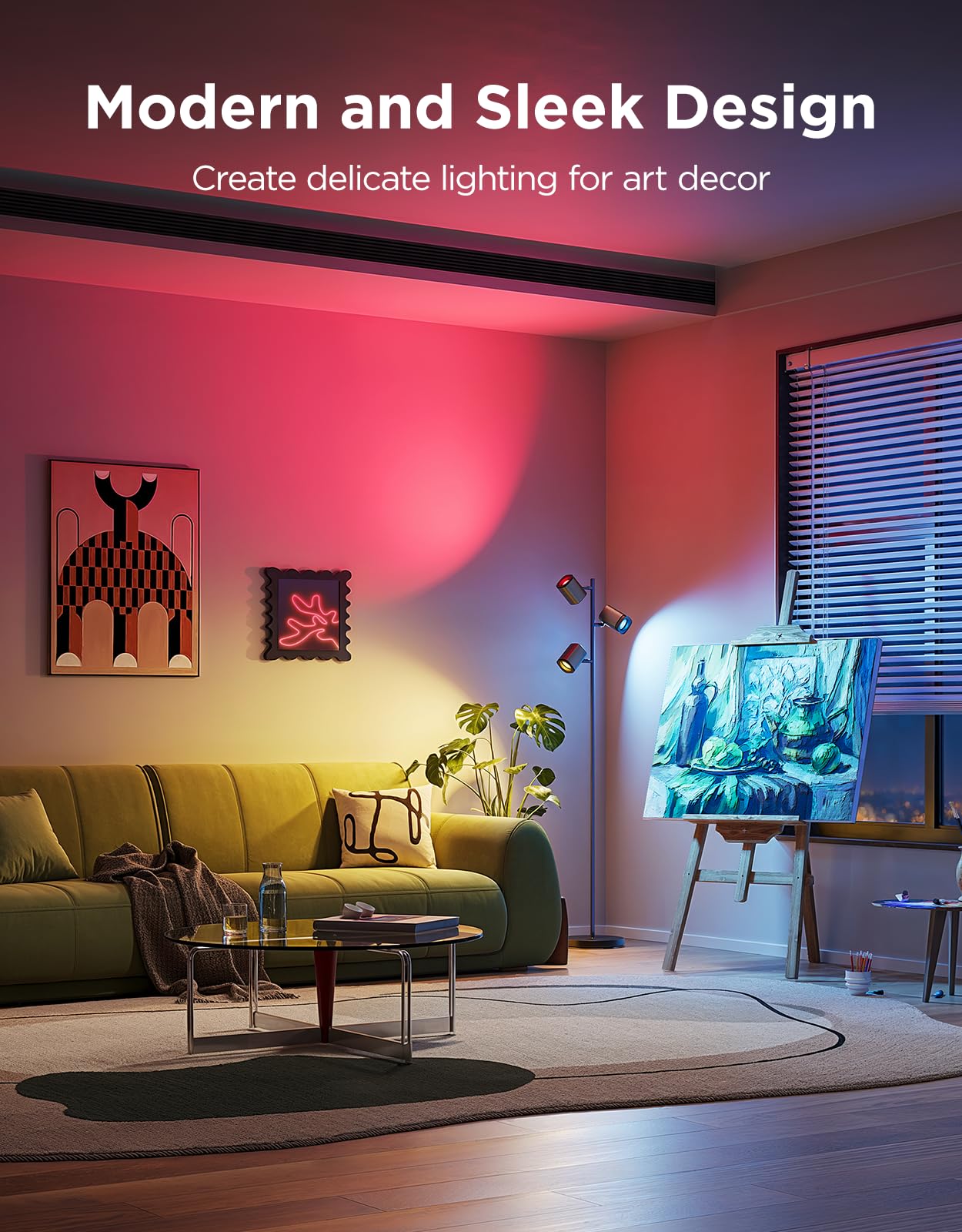 Govee muestra espectro de temperatura de color para distintos ambientes