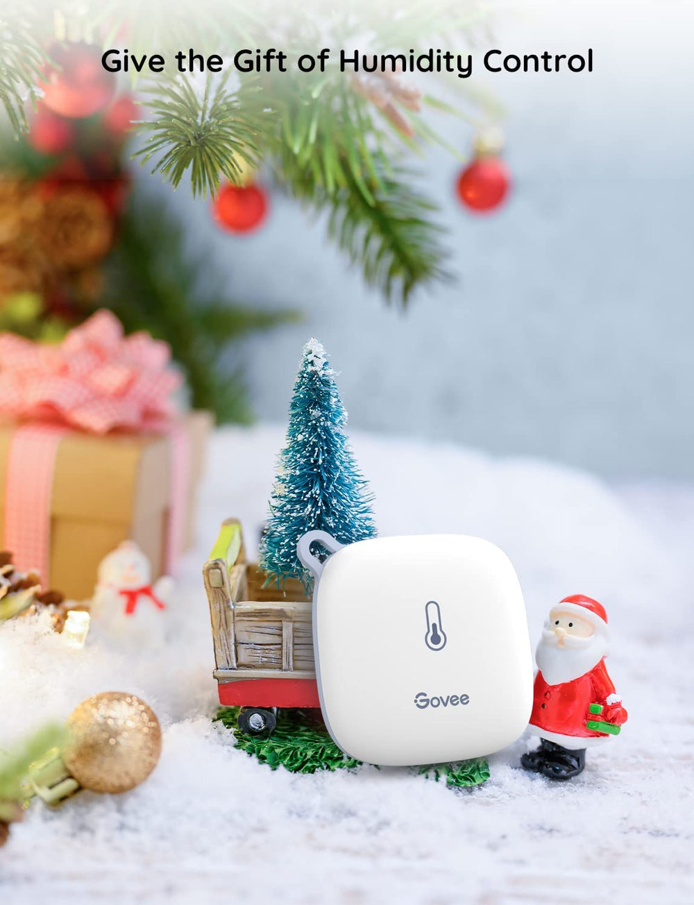 Govee placed in bedroom setting, nursery comfort monitoring benefit