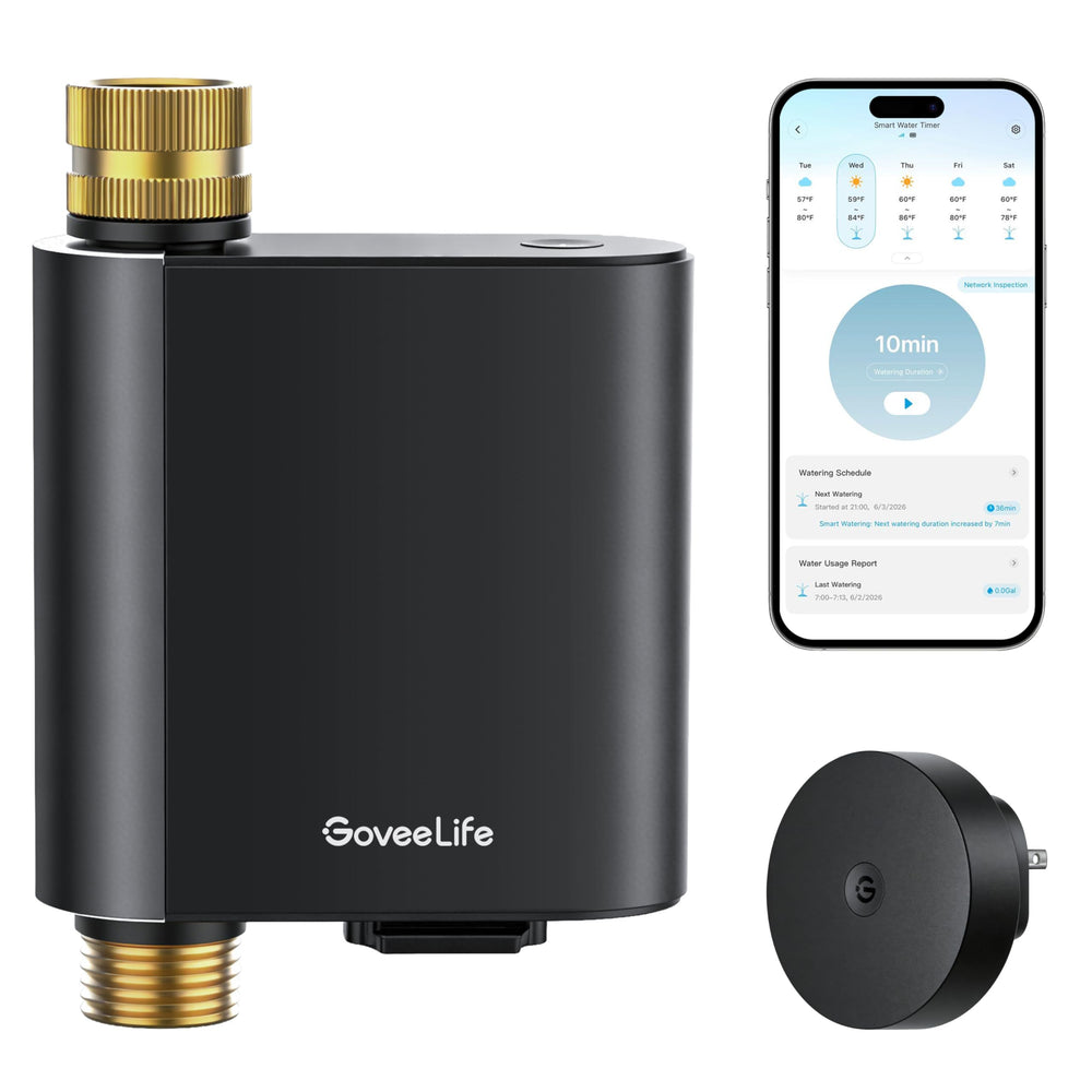 GoveeLife H5901 frontal instalado mostrando control remoto efectivo