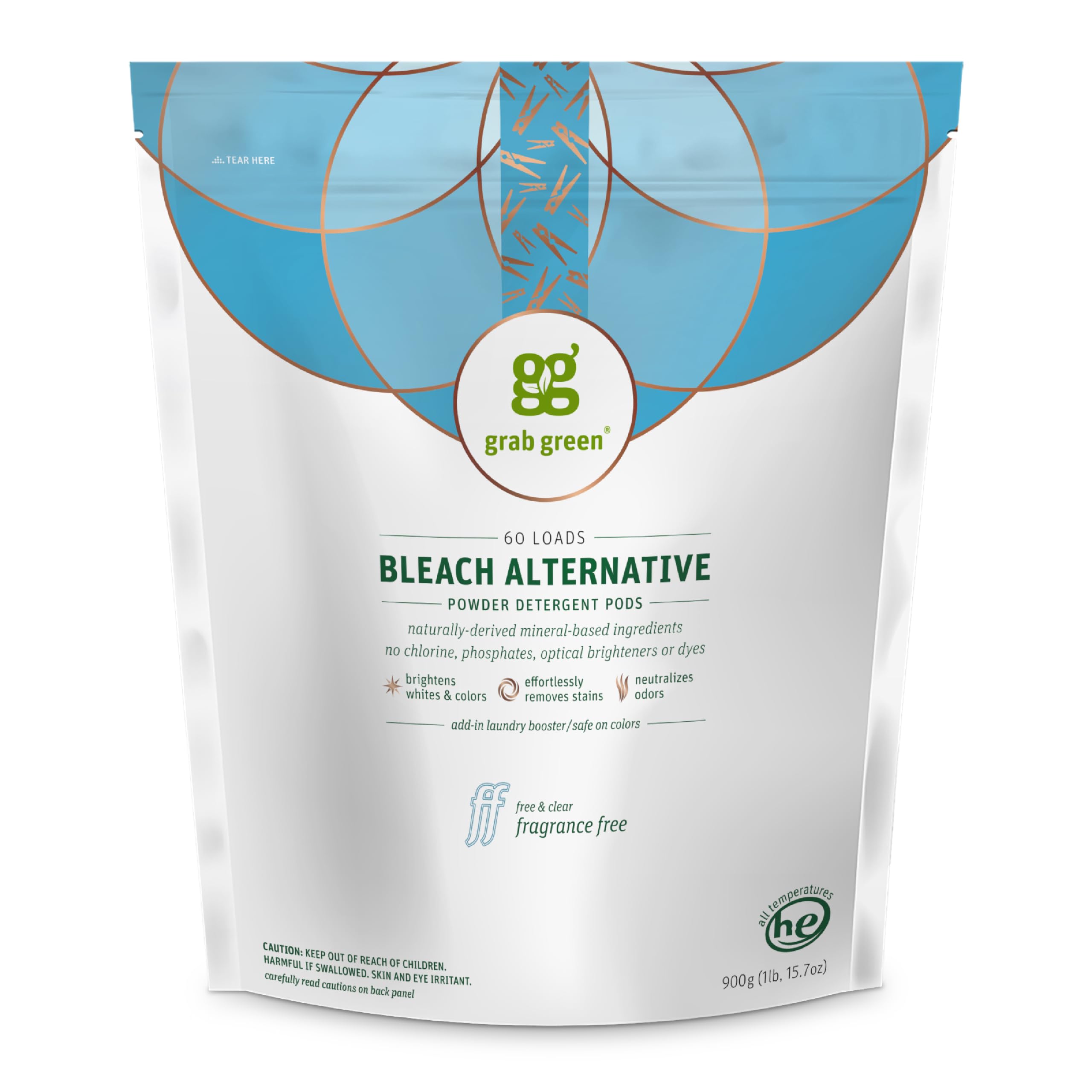 Grab Green caja frontal de pods sin fragancia mostrando el envase y cantidad