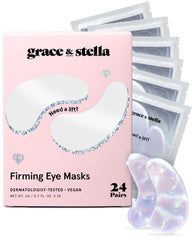 grace & stella empaquetado frontal mostrando parches y beneficios visibles