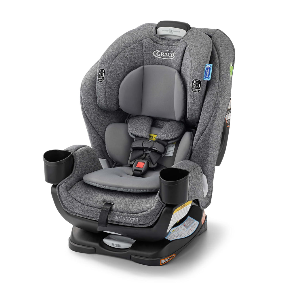 Graco Extend2Fit vista frontal mostrando diseño y protección