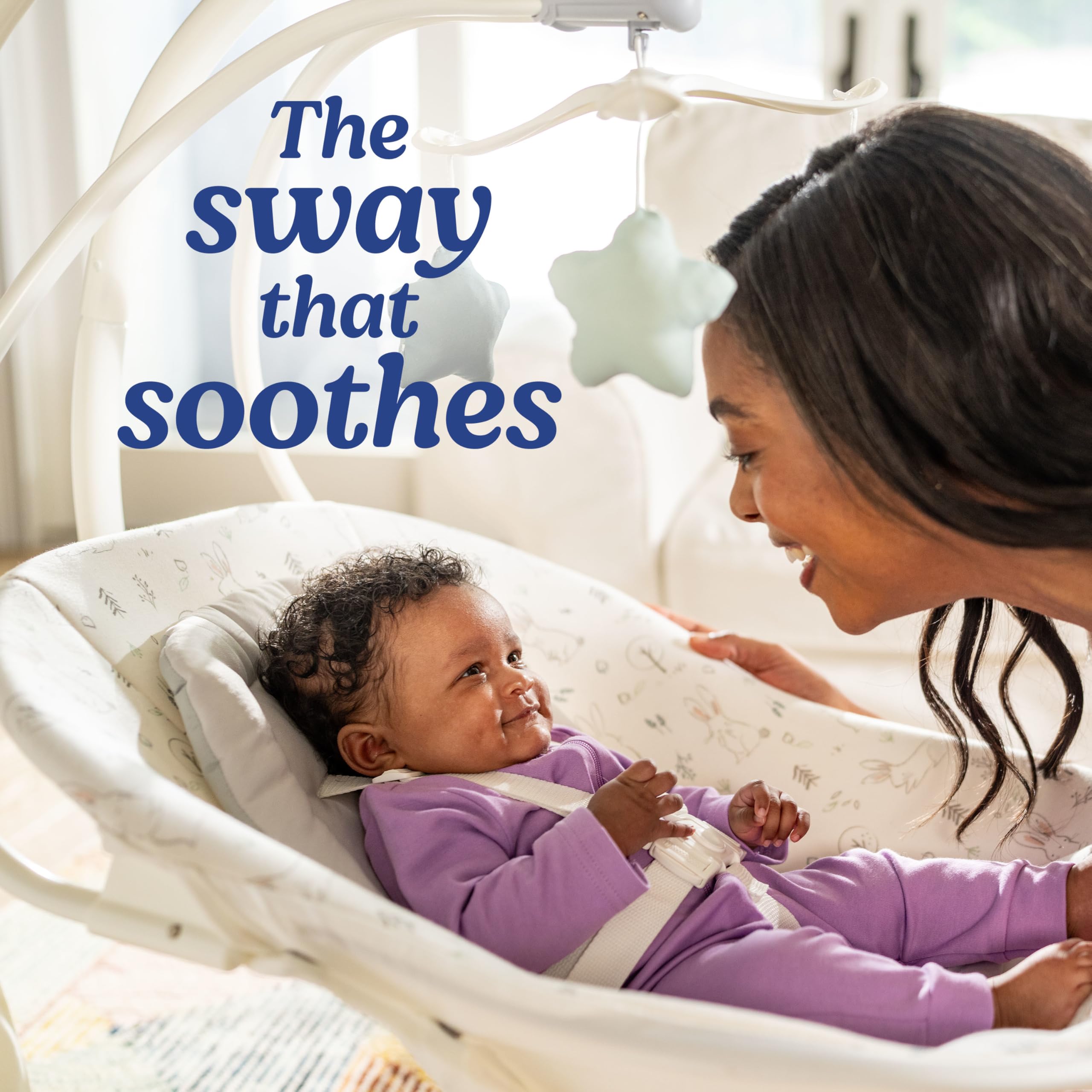 Graco Simple Sway detalle del asiento acolchado que brinda comodidad