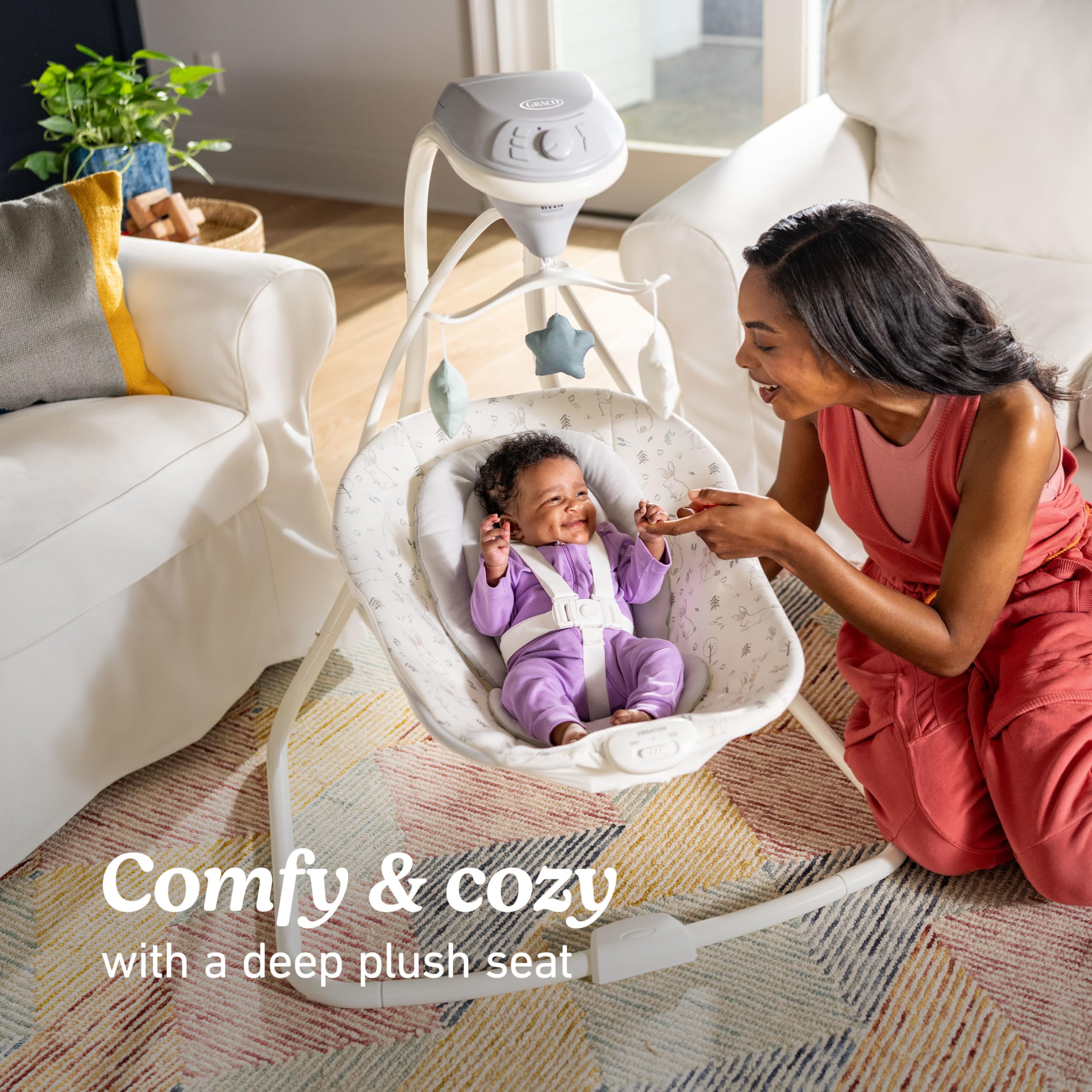 Graco Simple Sway plano del arnés de 5 puntos para seguridad del bebé