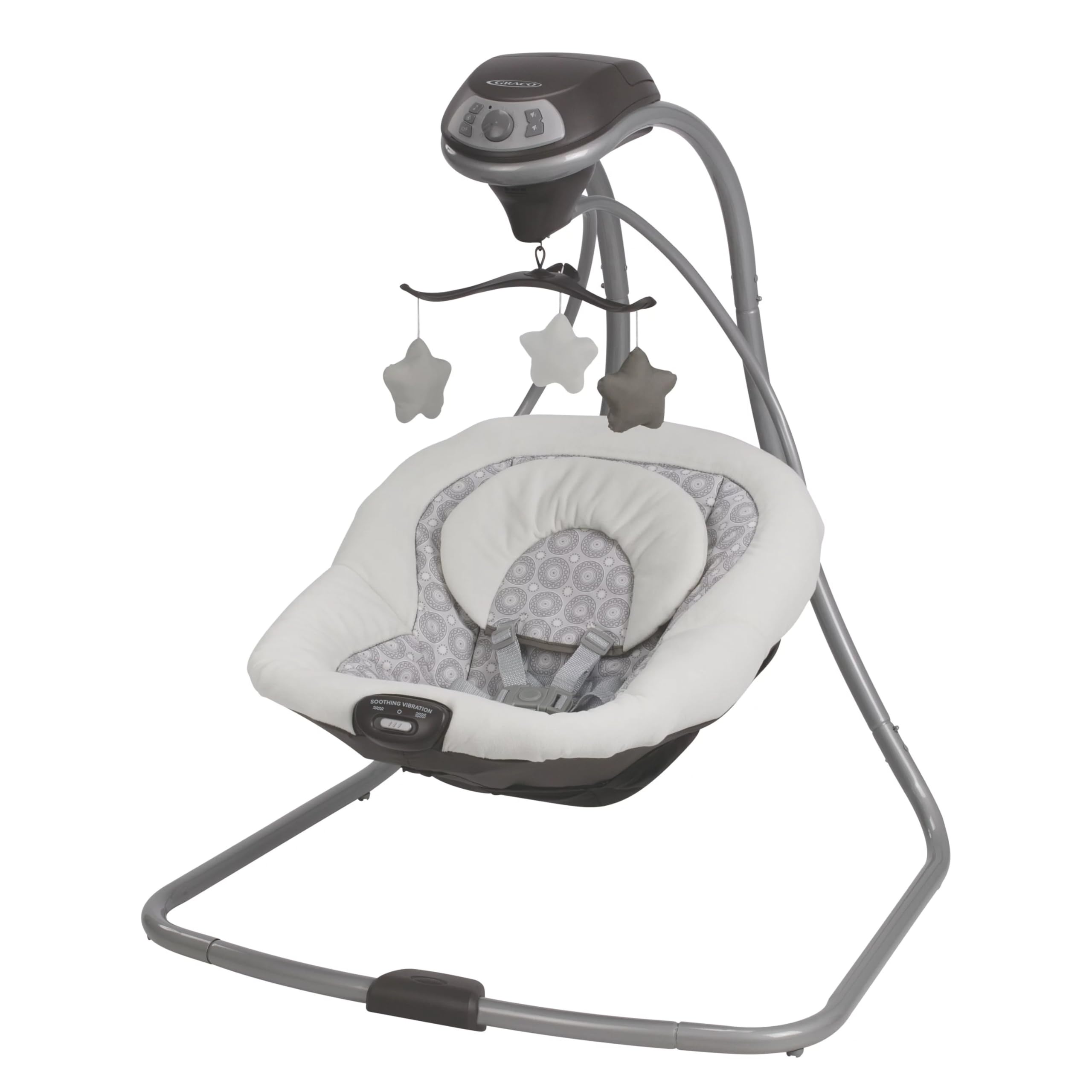 Graco Simple Sway vista frontal mostrando diseño compacto y confort