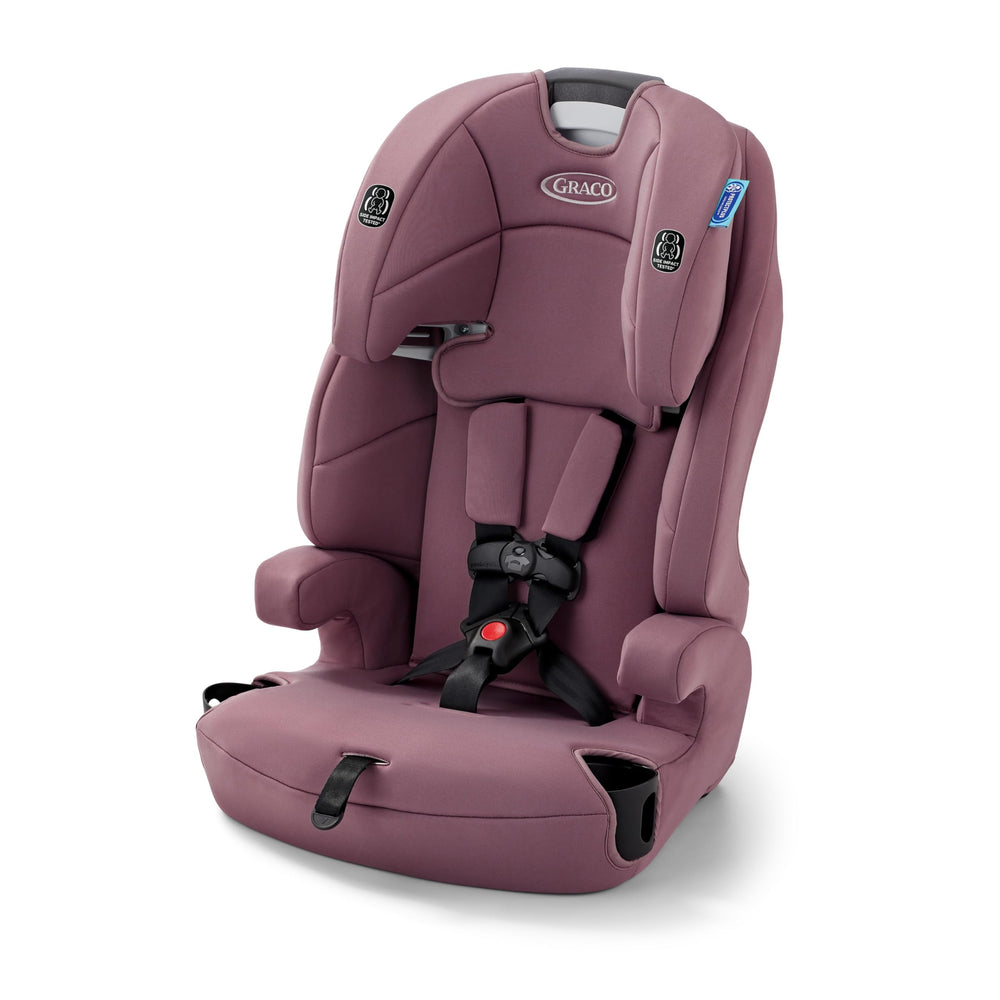 Graco Tranzitions Eloise frontal mostrando diseño y apoyacabezas ajustable, fácil de instalar