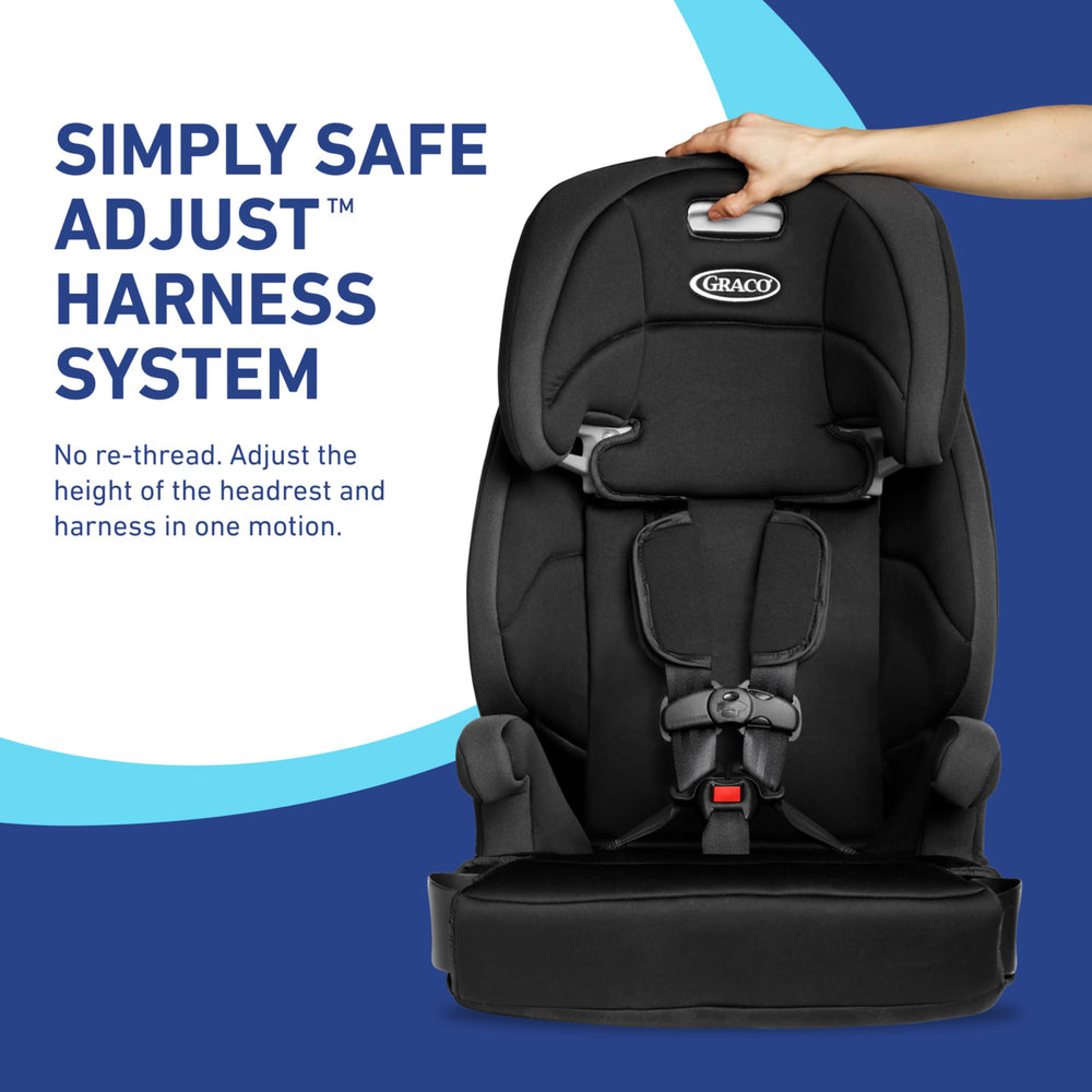Graco Tranzitions en modo arnés con niño sujeto y mayor protección